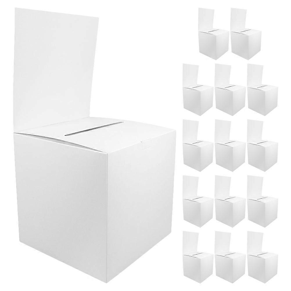 Voting Box Raffle Box For Fundraising And Voting Portable Paper Raffle Box Rectangular Shape 30.00X15.00X15.00CM 15Set