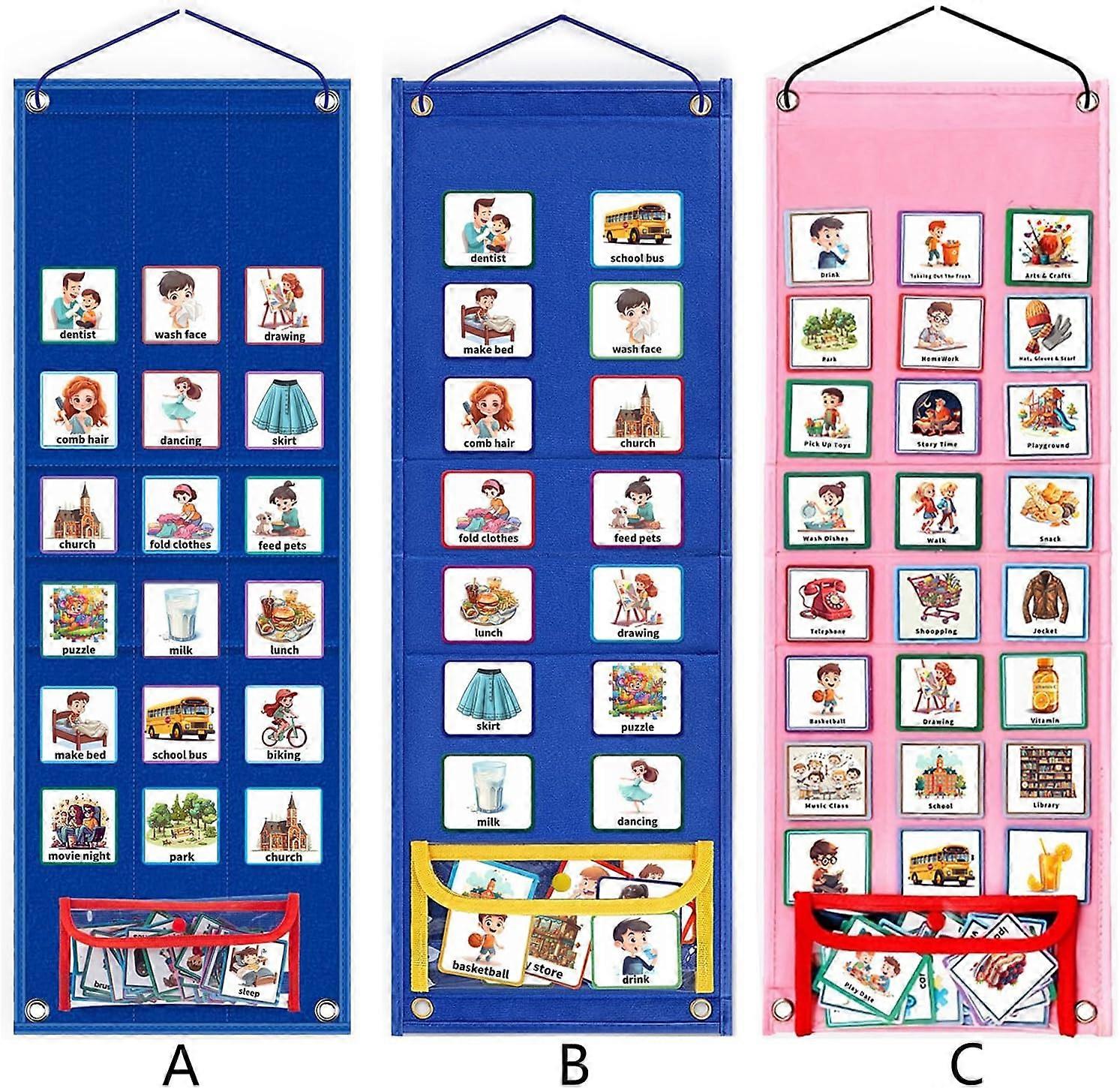 Daily Schedule Table For Kids Daily Routine Diagram Classroom Wall ...