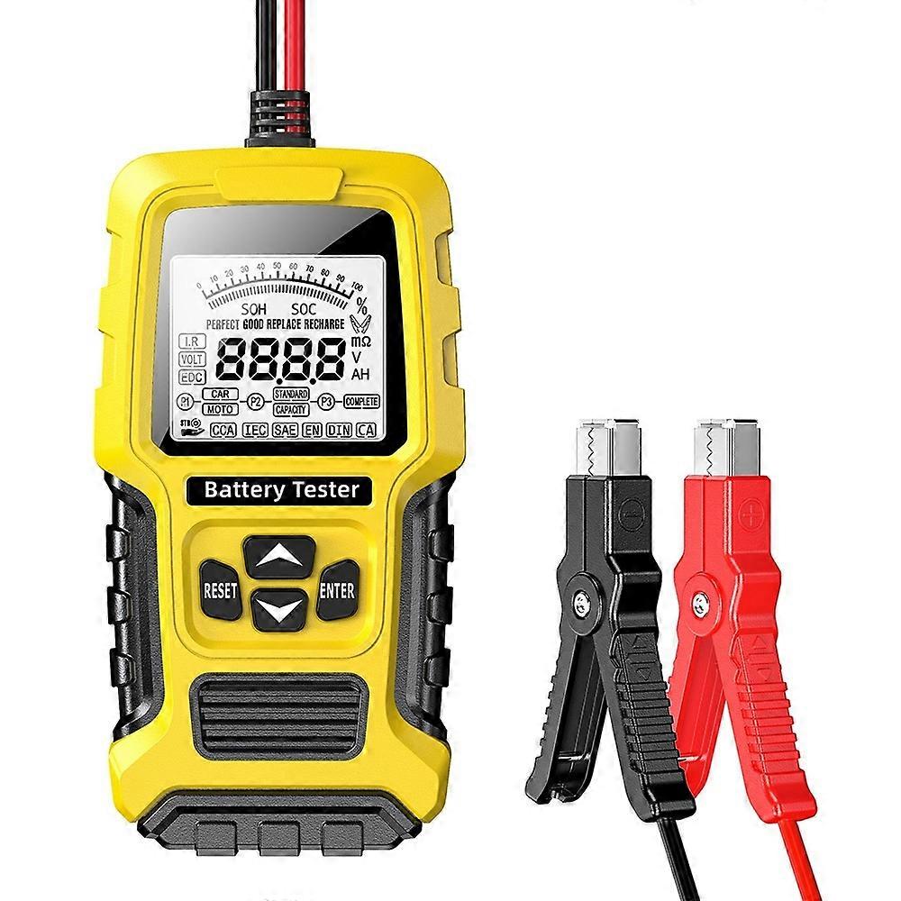 FOXSUR 12V/24V Battery Internal Resistance Rapid Analyzer Yellow