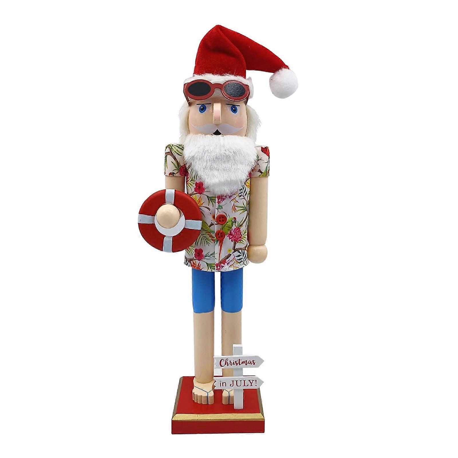 15 Inch Nutcracker Soldier Christmas Decoration for Table, Window, and Shelf - Festive Interior Home Decor