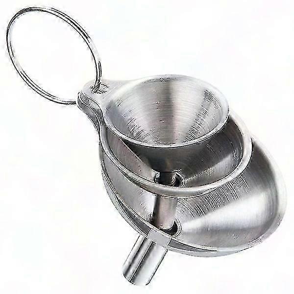 3pcs Stainless Steel Kitchen Funnels Set