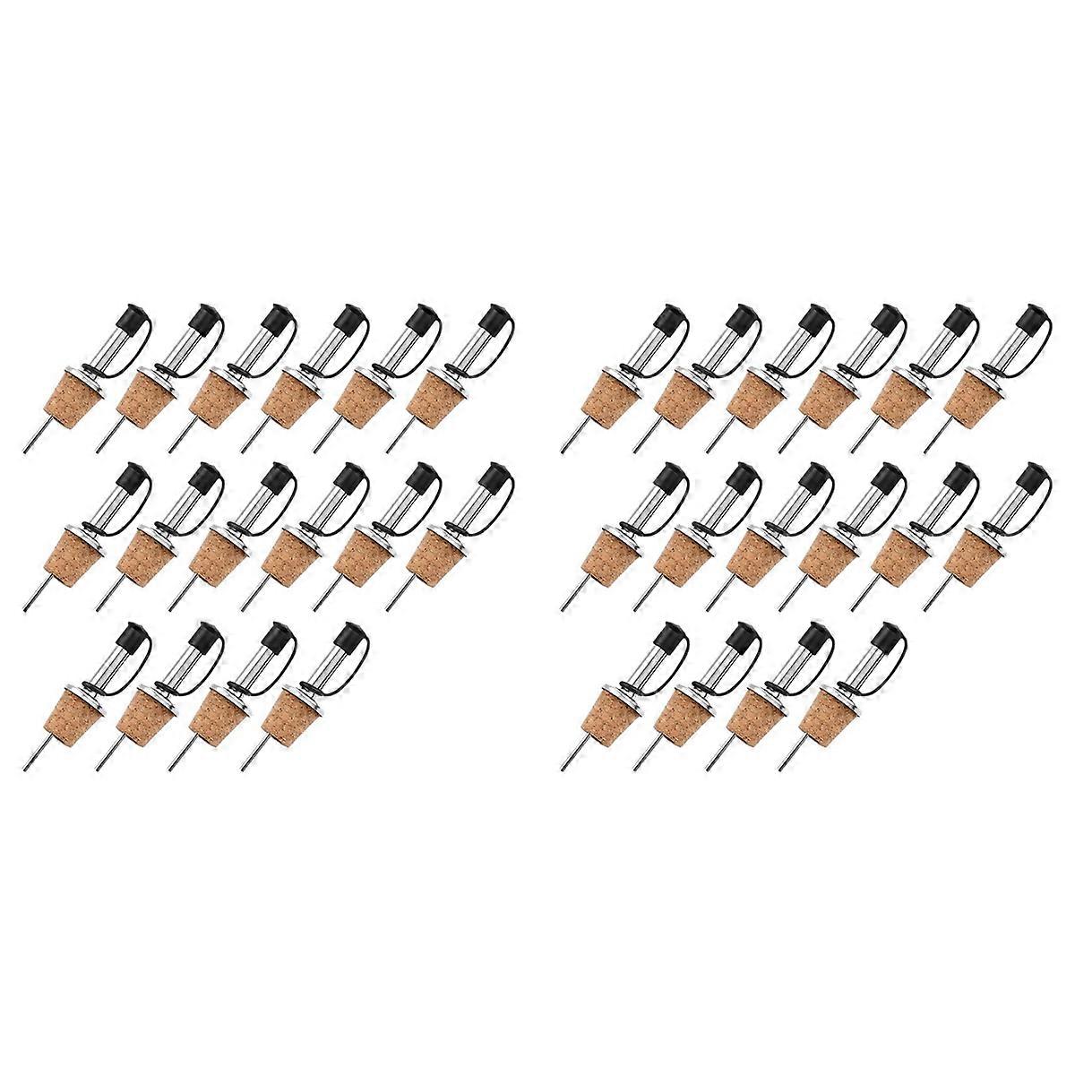 16 قطعة من سدادات النبيذ سدادات النبيذ الفلينية لزجاجات الخمور