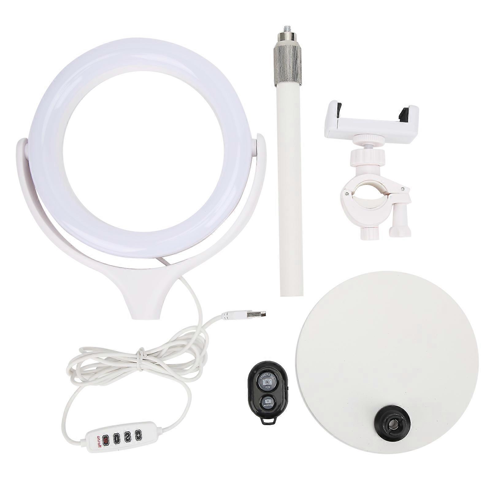 8in Ring Shape Fill Light Live Steaming Supplementary Lamp Night Selfie Enhancing Light