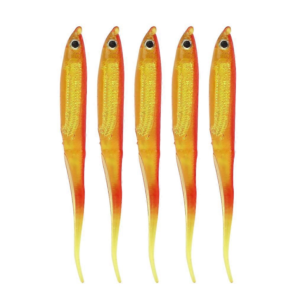 5Pcs Silicone Artificial Simulation Soft Fish Shape Lure Bait Fishing Tackle for Fresh Water