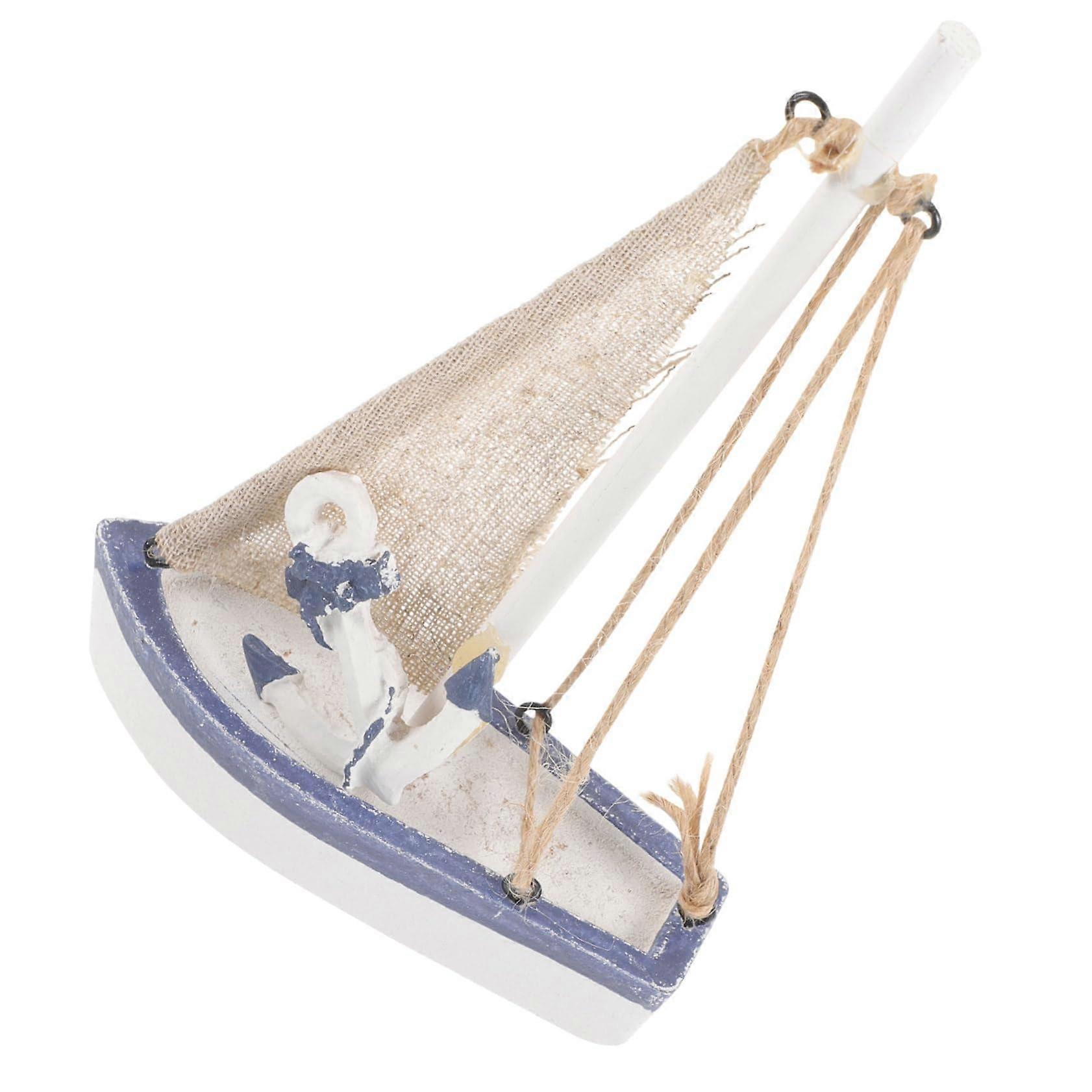 1 x sailing boat model Mediterranean for office and home, stylish design, robust for various occasions, cozy.