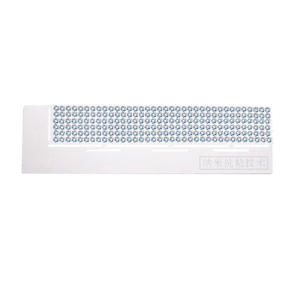 Craft Beads Painting Ruler Diy Beads Painting Ruler Beginners Rectangular Silver 13x3cm Measuring 1Pcs