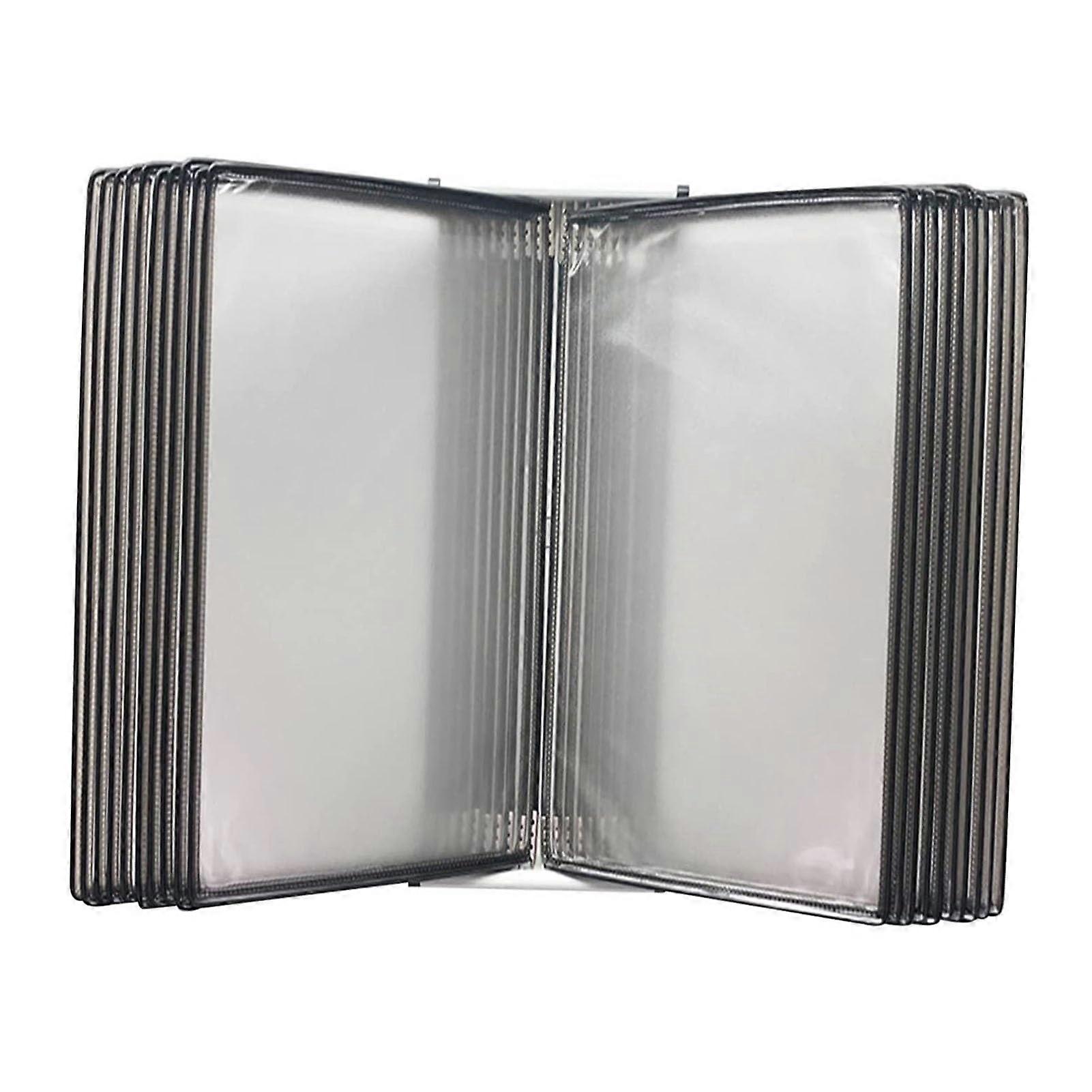 Desktop Document Holder – Wall Reference Organizer, 20page doublesided display, Letter size, for office, workshop
