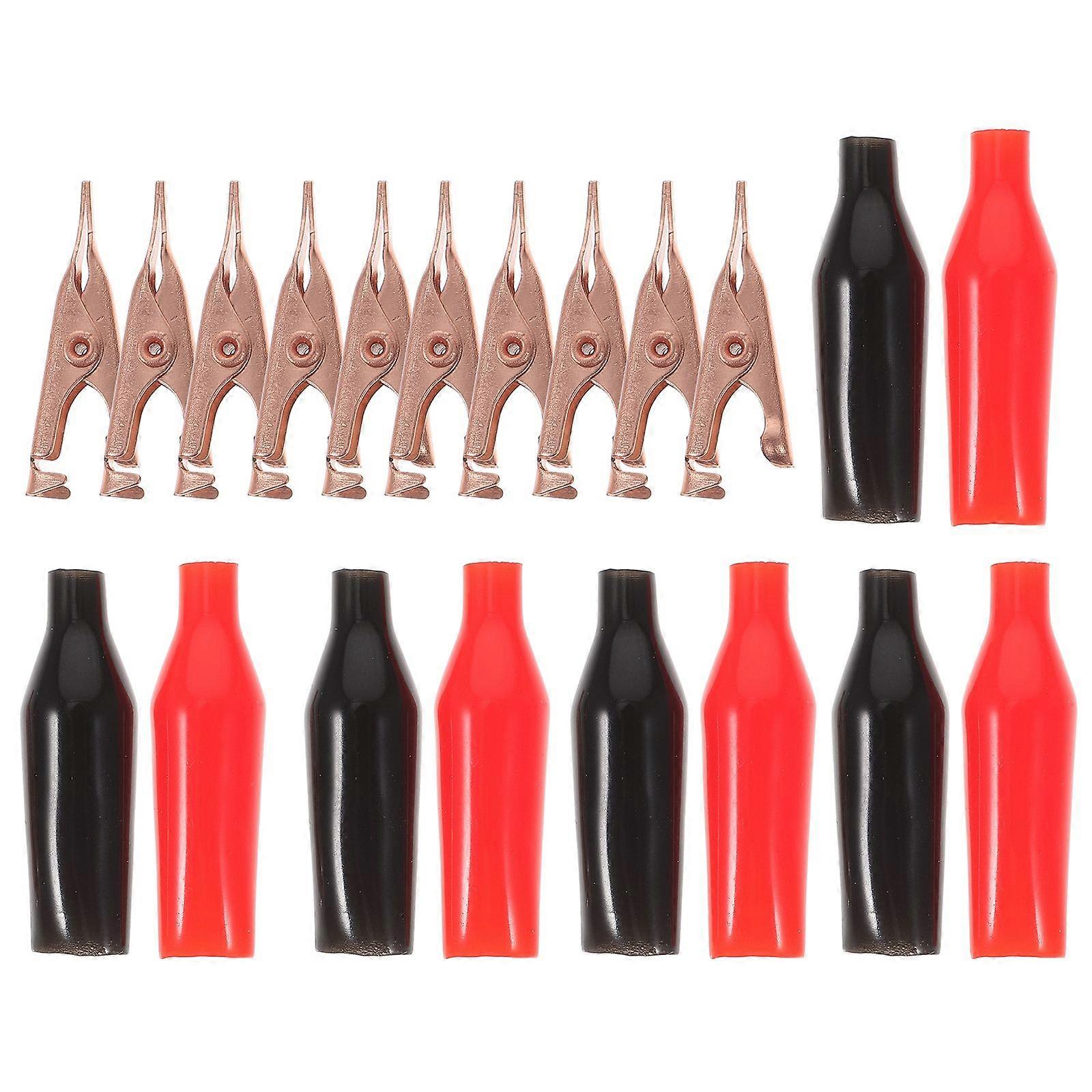 10pcs Metal Alligator Crocodile Clamps for Laboratory Electric Testing Work