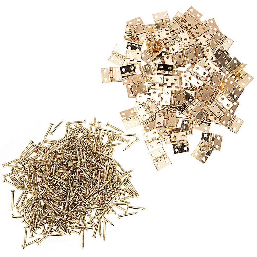 Tiny Hinges for Craft Projects Small Hinge Rust-Resistant Coating Bird House Hinge 50Pack