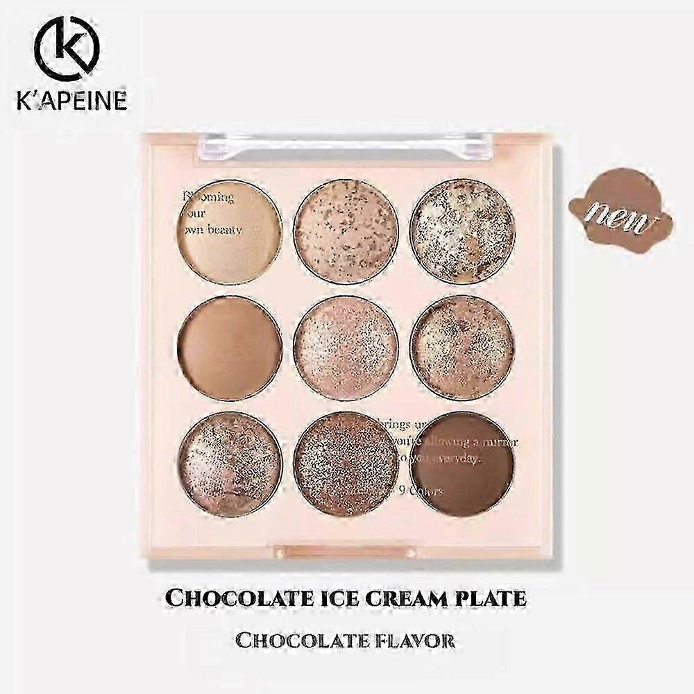 9 Colors Eyeshadow Palette Pearlescent Shadow Matte Nude Glitter Highlighter HOT