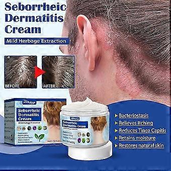 Crema para la dermatitis seborreica, crema antiprurito para la psoriasis, hidratante calmante, para la psoriasis, foliculitis, etc.-M