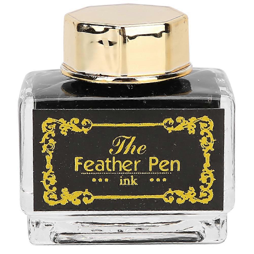 Feather Pen Set Natural Pattern Writing Tools Retro Craft Collection for Banquet SignatureWhite