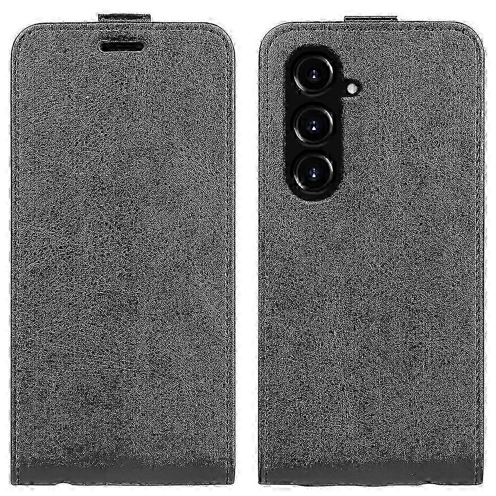 Vertical Flip Leather Phone Case for R64 with Textured Finish