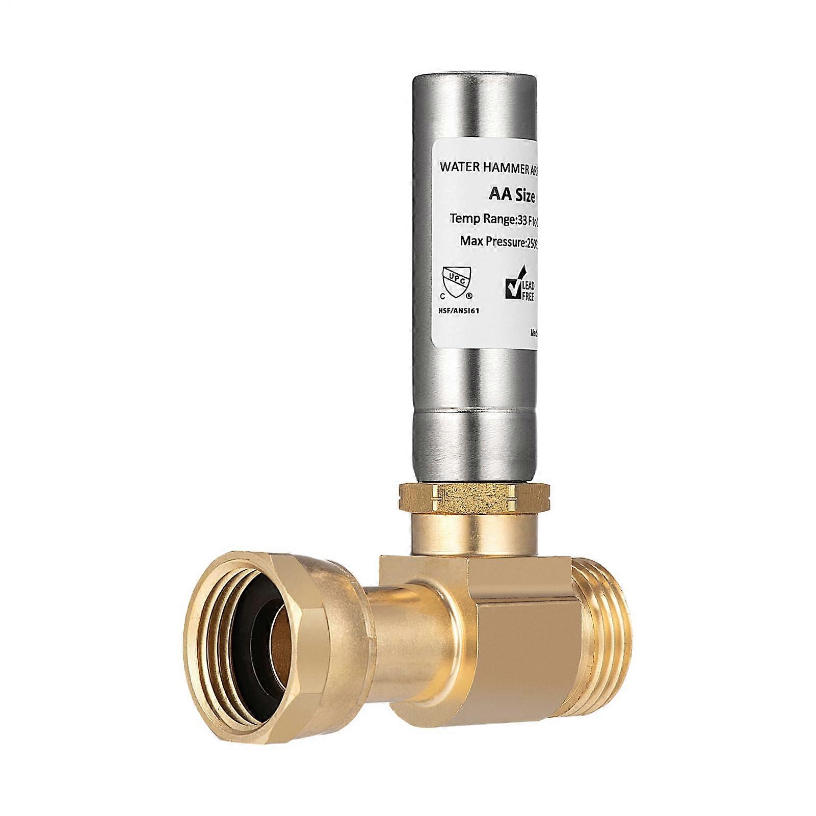 Water Hammer Stopper for Toilet - 3/4 NH Thread Water Impact Protection, Reduces Noise for Washing Machines and Laundry