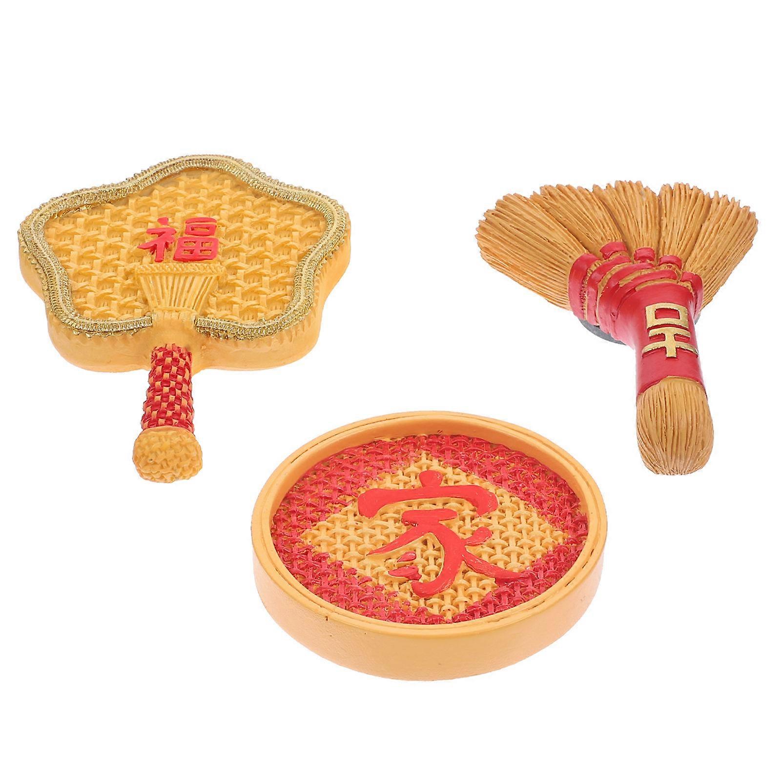 Broom Theme Party Supplies with Strong Adsorption Multi Color Magnets 3Pcs
