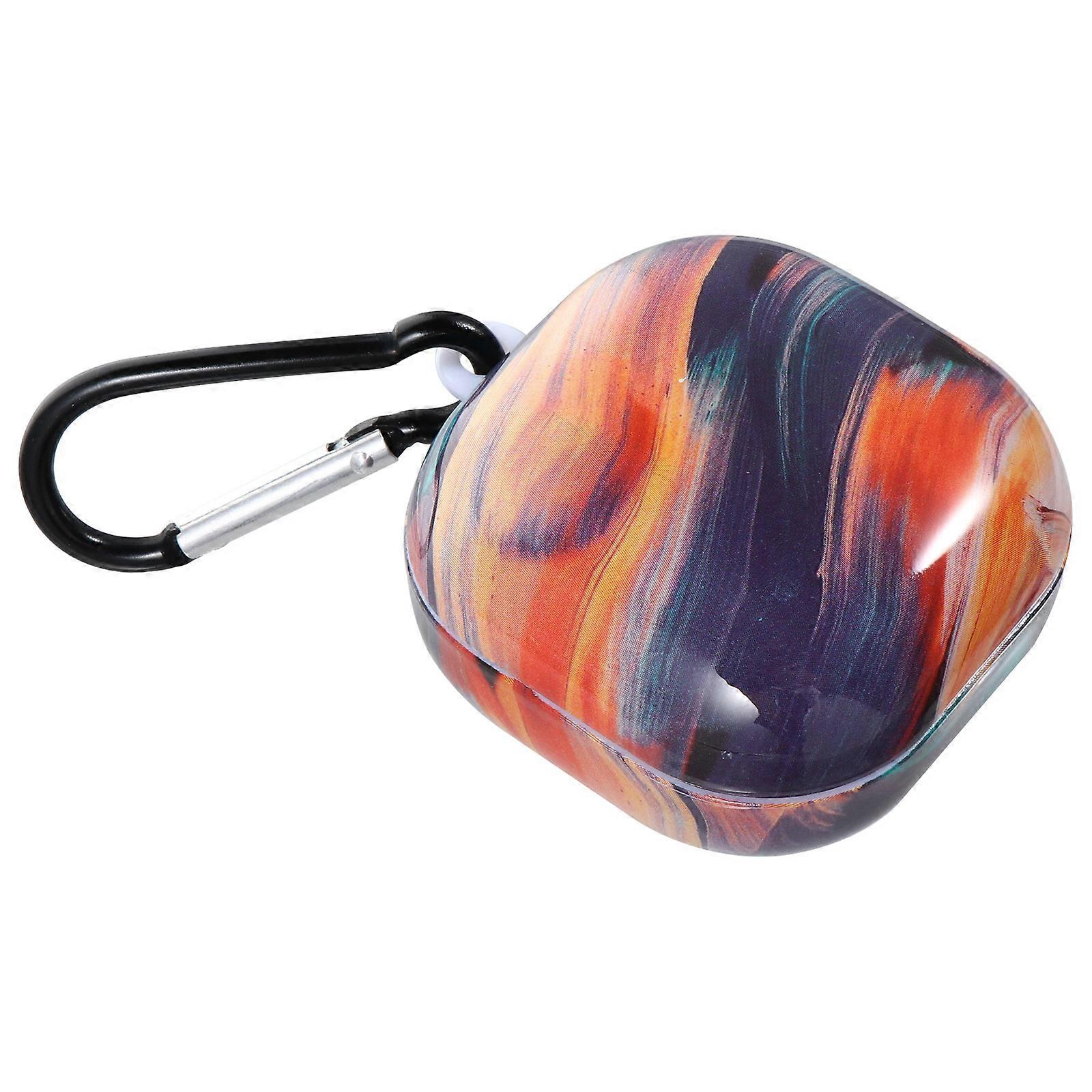 Here's a refined and professional product description for your item:
**Durable Marble Pattern Earphone Case for Live – Portable Carrying Cover