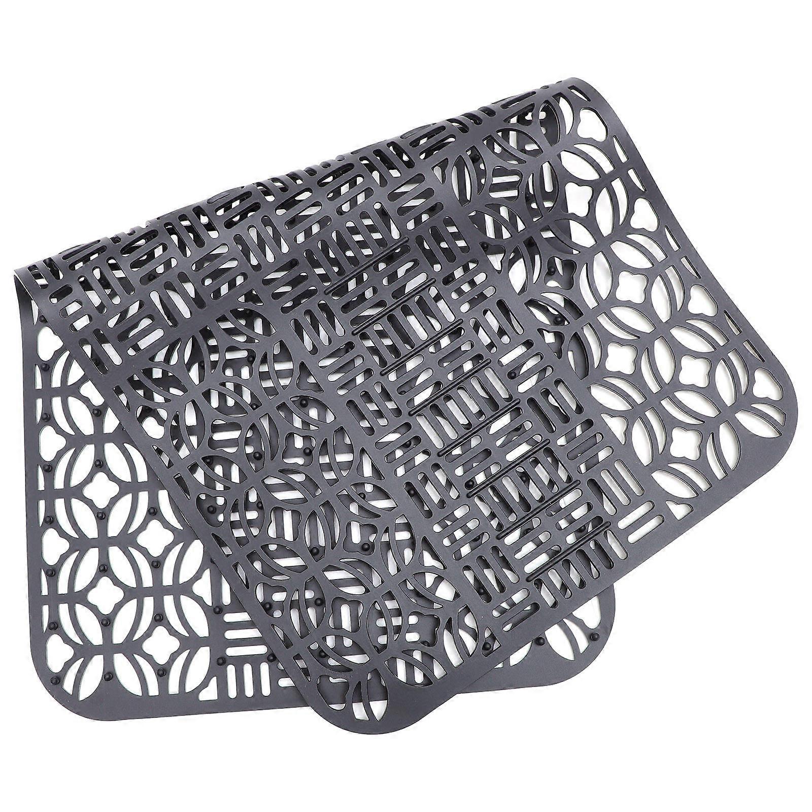 Adjustable Sink Mat Draining Multi-purpose Kitchen Use Stainless Steel Sink 66X35cm 1Set