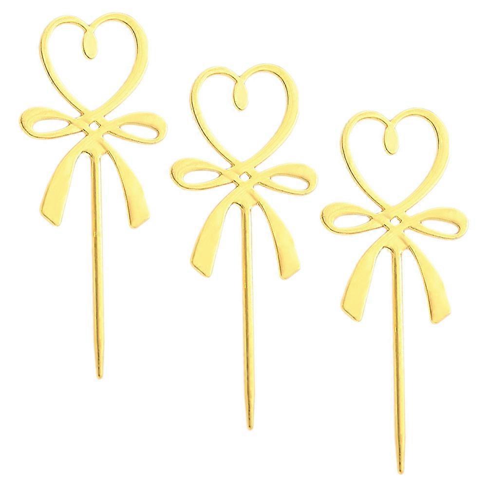 3pcs Stainless Steel Mixing Sticks for Wax Craft Durable Stir Rods with Bow Design for DIY Projects and Special Occasions