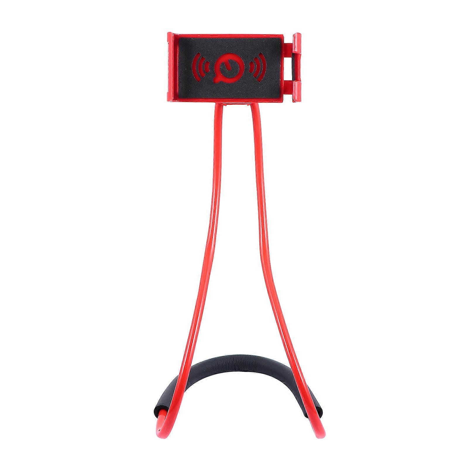 Neck Mount For Cell Phone Home Use Red 61.00X12.50X3.00CM 360 Degree Adjustable Design 1 Pc