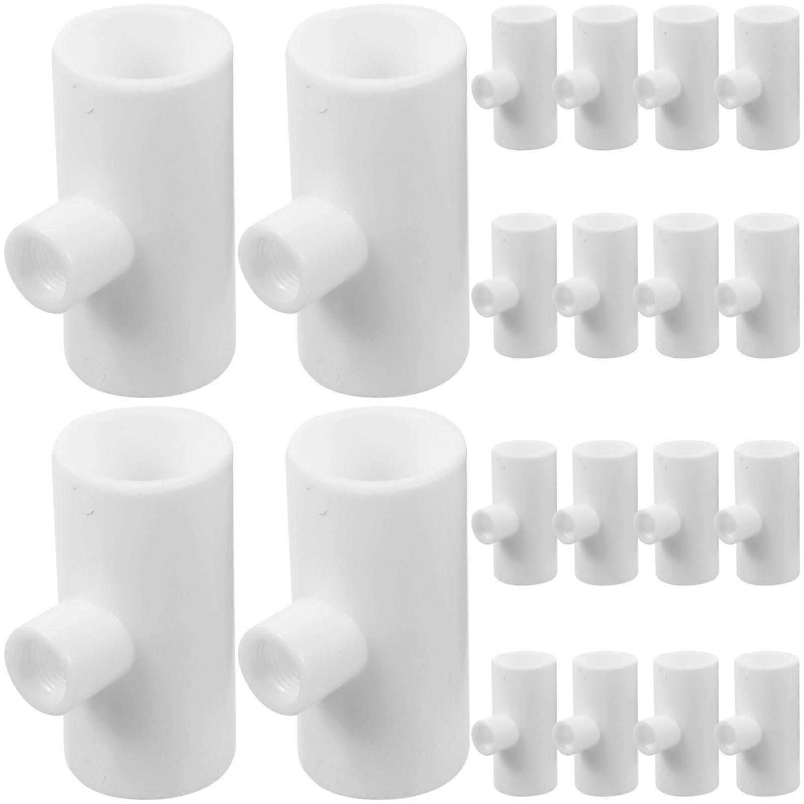 20pcs Durable Plastic Chicken Waterer Connectors with Efficient Thread Design for Easy Drinking for Chickens, Ducks, Birds