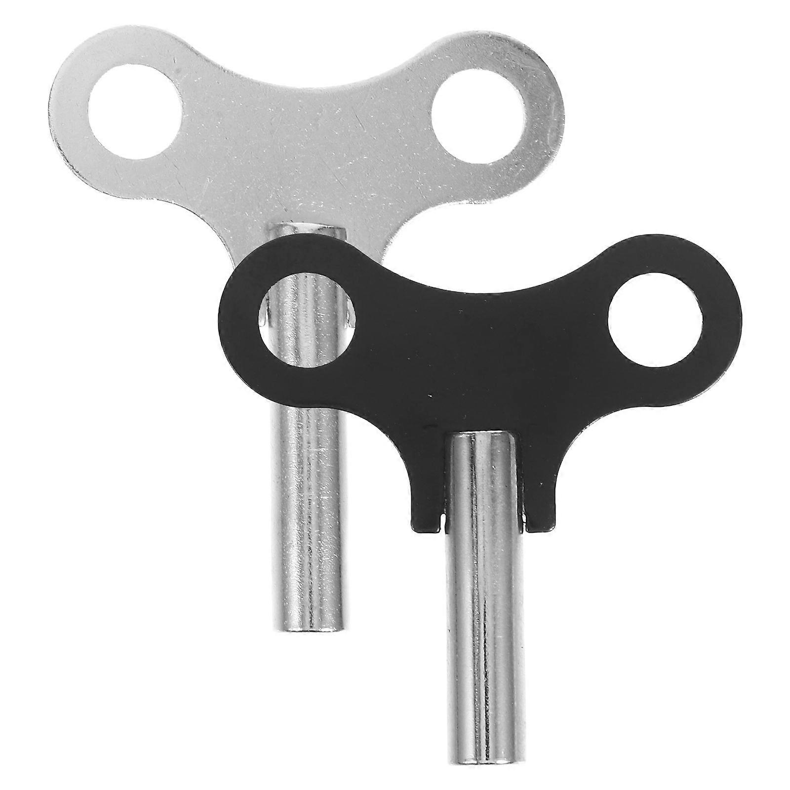 Clock Winding Key Tool Metal Clock Key for Clock Repair Lightweight and Easy to Operate 2Set