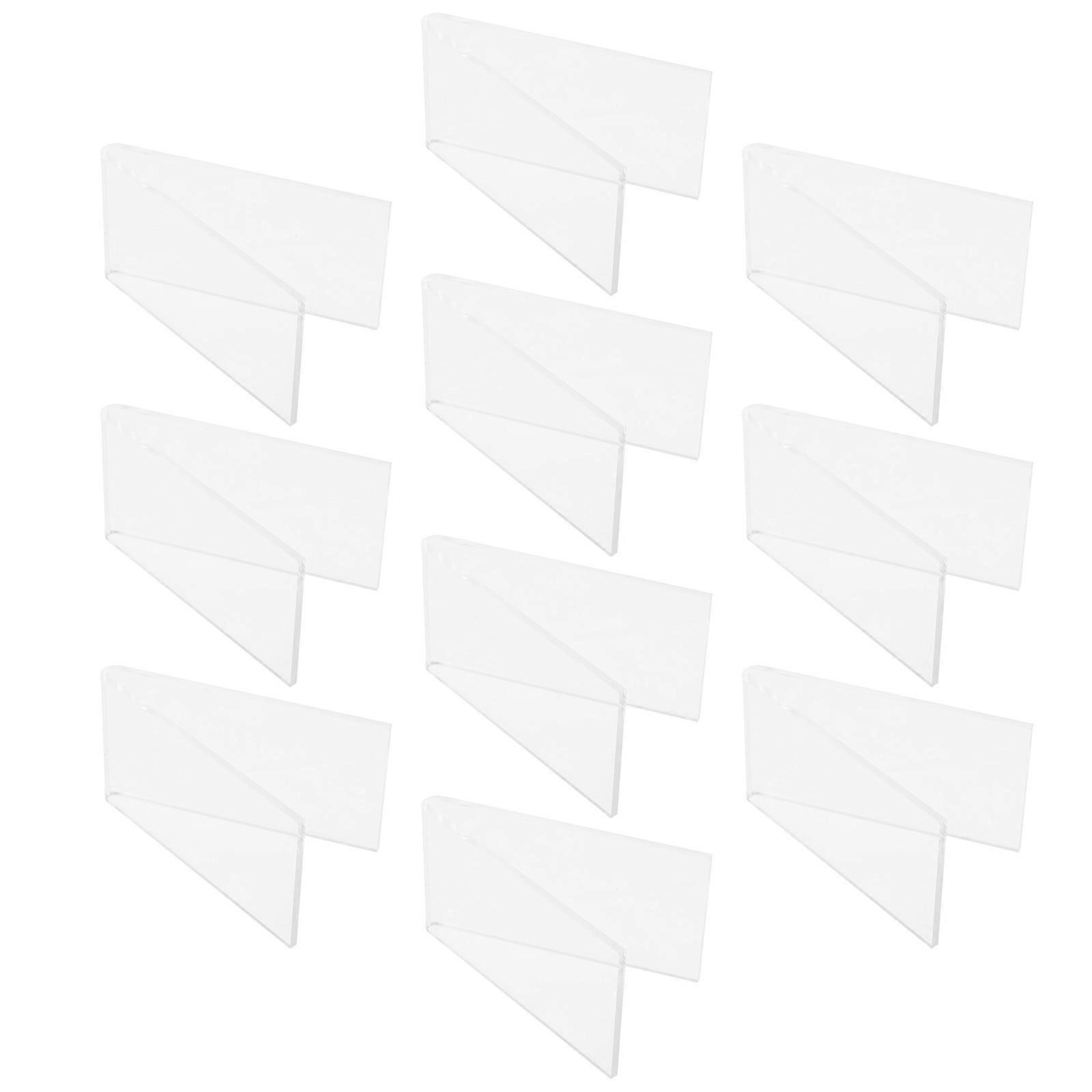 Clear Shoe Display Stand 10Pcs Transparent Acrylic Footwear Stands for Retail Showcasing Shoe Beauty