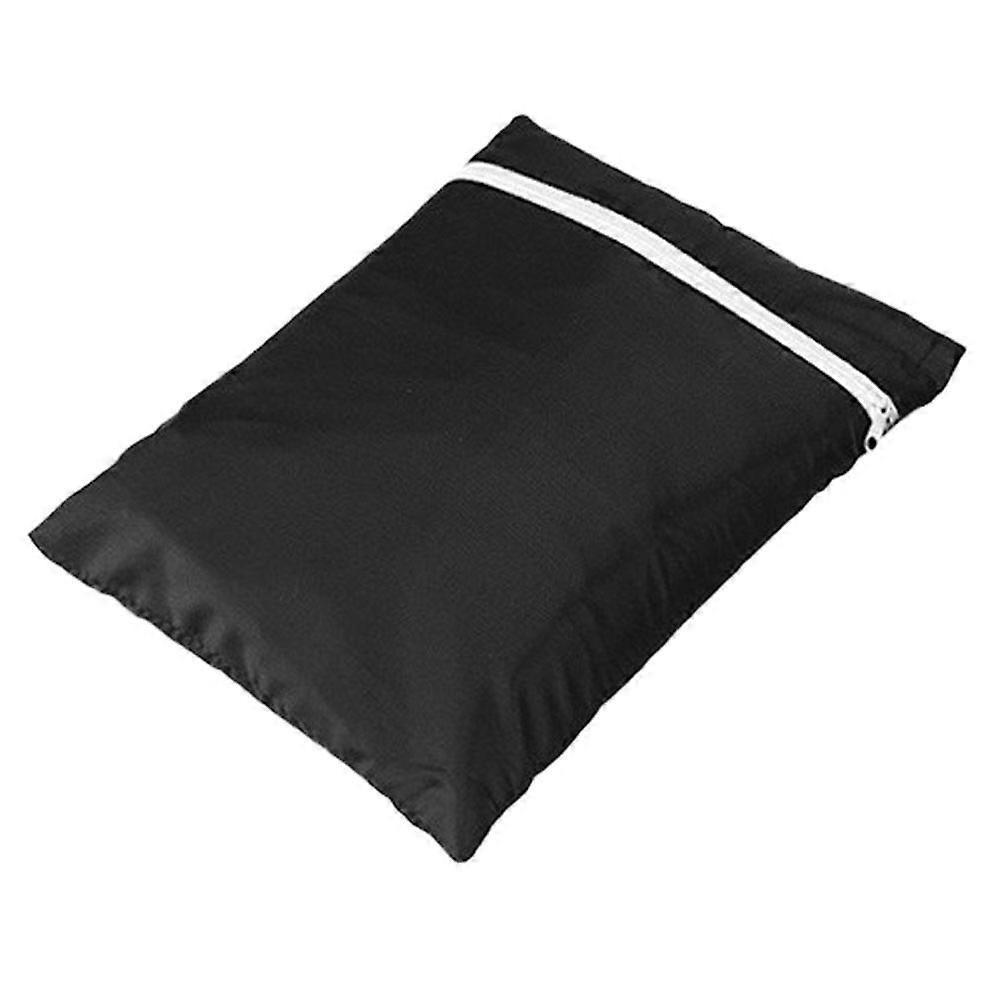 Black Waterproof Polyester Patio Umbrella Cover for Outdoor Use with Drawstring Bottom 1pc