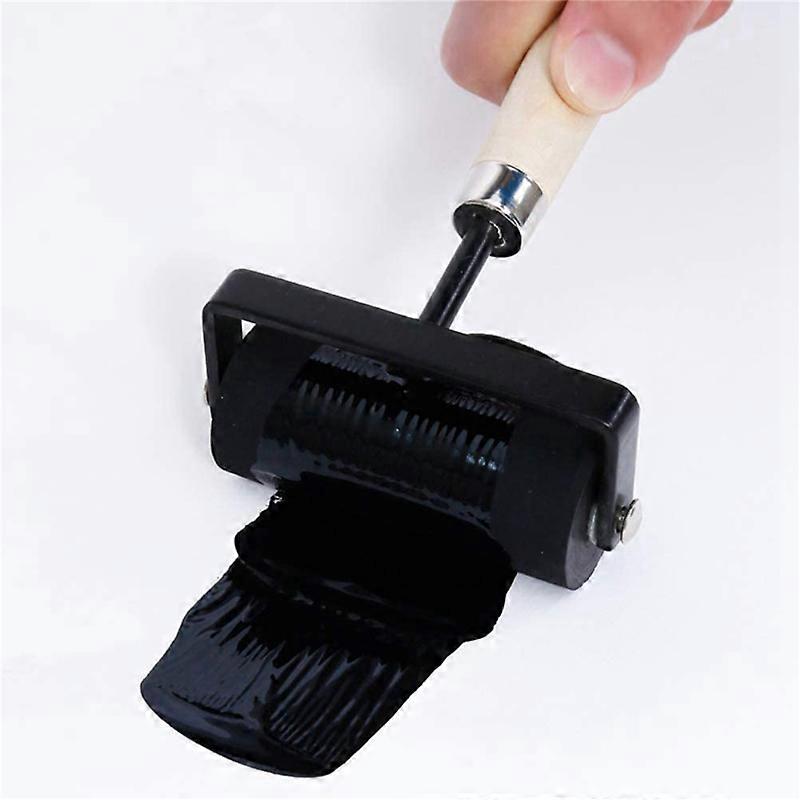 1.5 Inch and 3 Inch Hard Rubber Roller Heavy Steel Frame Craft Tools 12 Pieces