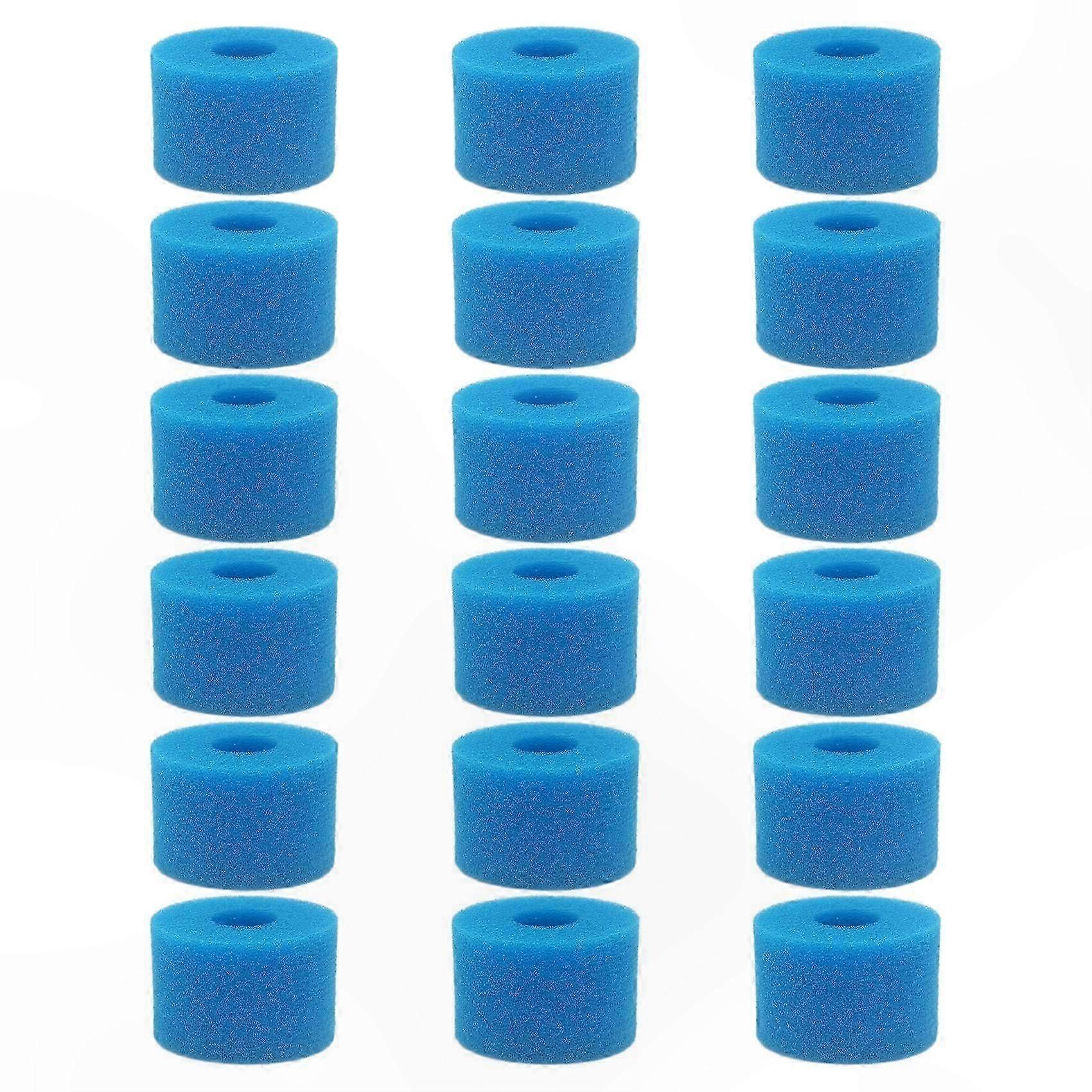 18パックの再利用可能なフォームホットタブフィルターカートリッジ、スパ用の洗えるS1タイプの代替品