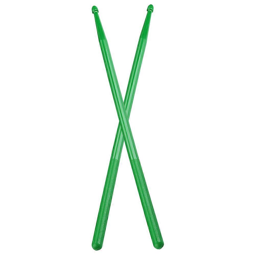 Nylon Drum Sticks for Drum Set with Smooth Surface and Long Handle Easy to Grip Green