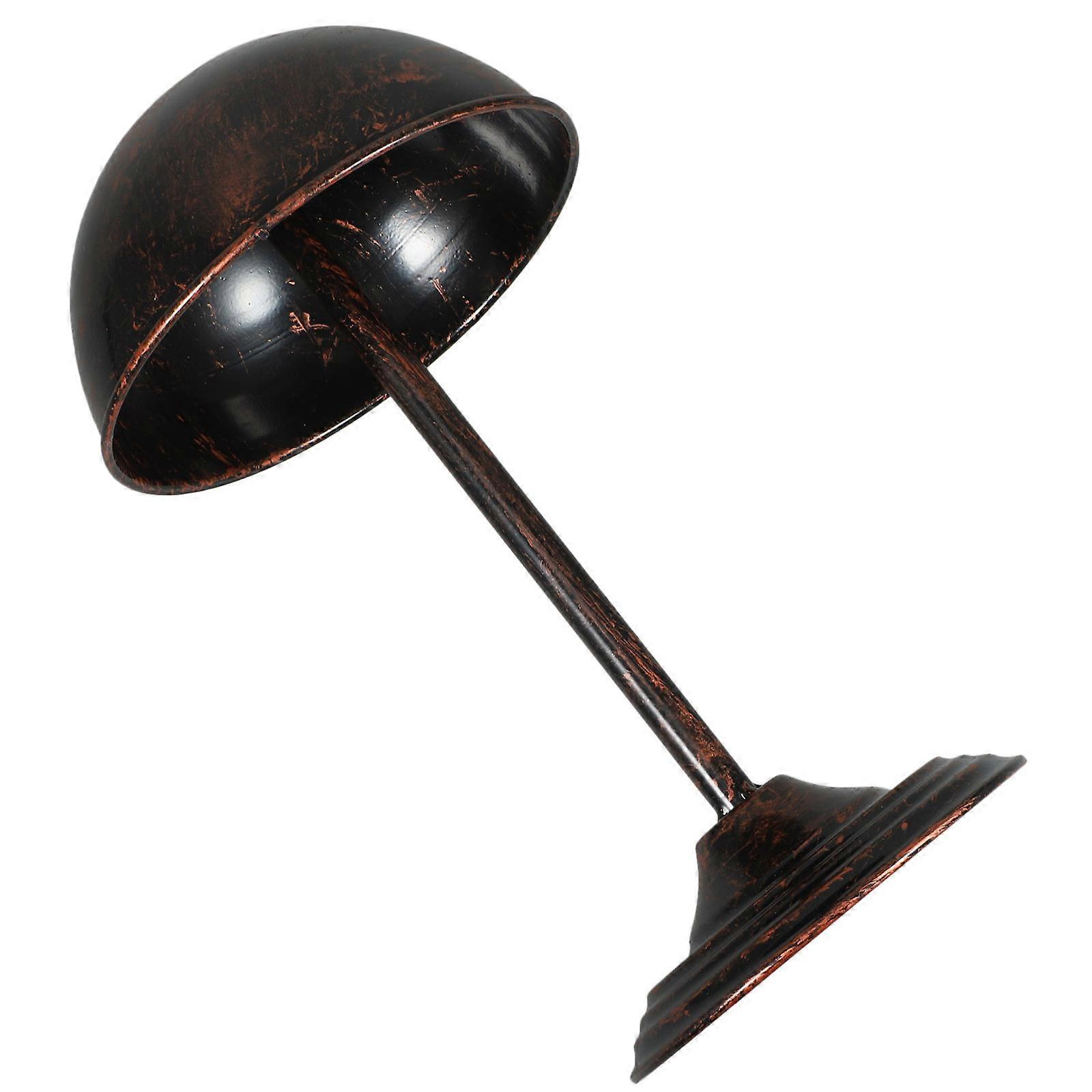 Iron Hat Display Stand for Jewelry Display Dark Brown Vintage Style Safe and Useful 70 Characters