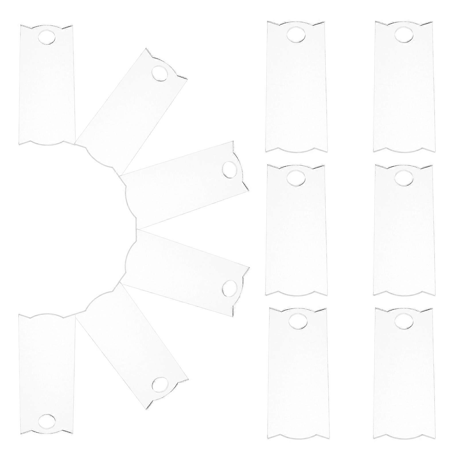 12pcs Acrylic Name Plate Blanks for Water Bottles & Tumblers – Elegant DIY Decoration for Personalization & Organization