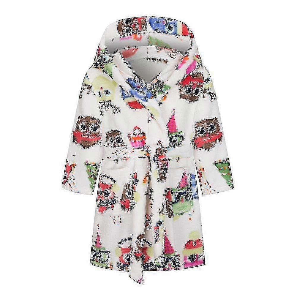 Hooded Bathrobe for Toddlers with Soft Dinosaur Design and Pajama Style