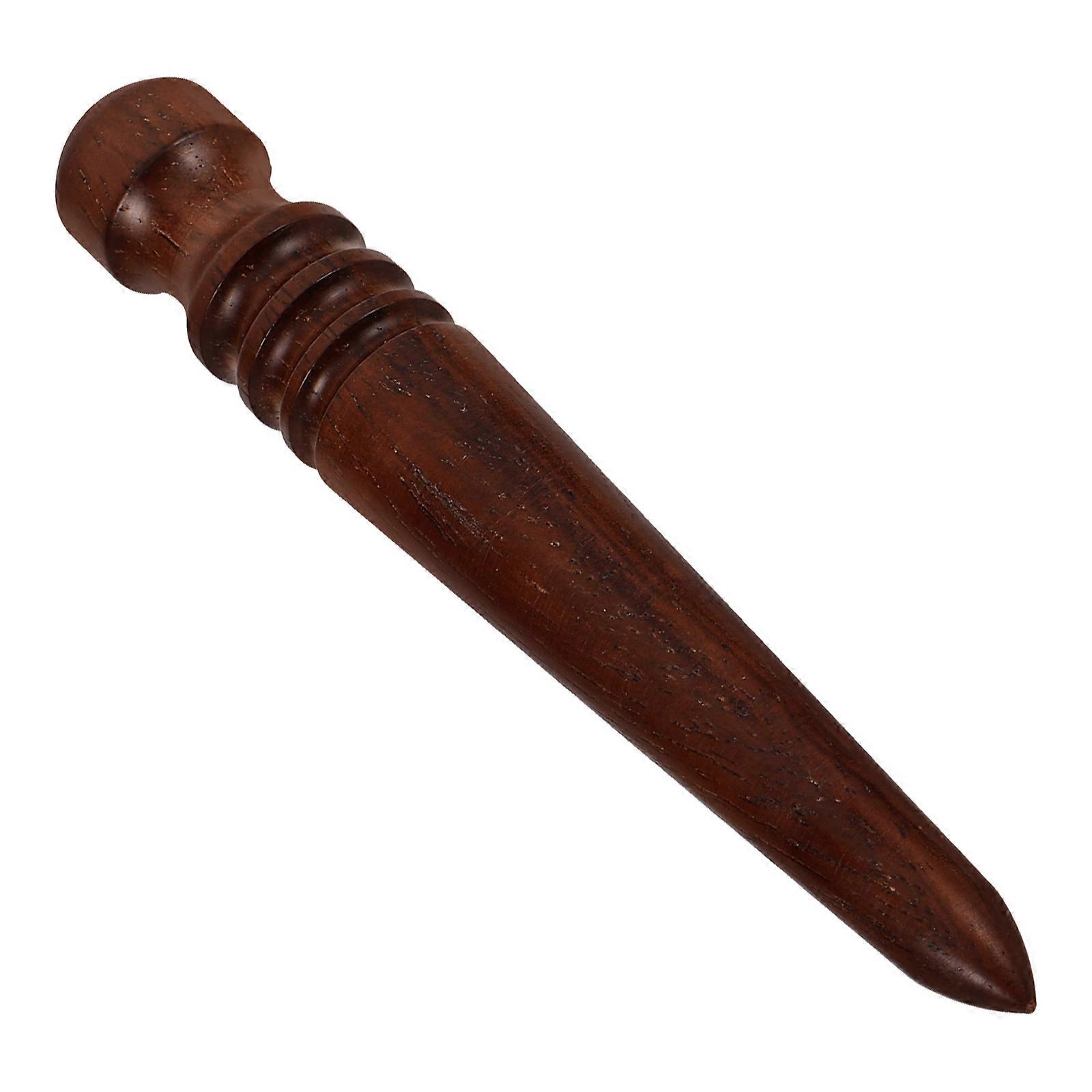 Durable Wood Craft Tool with Comfortable Handle for Sanding Polishing and Shaping in Coffee Color