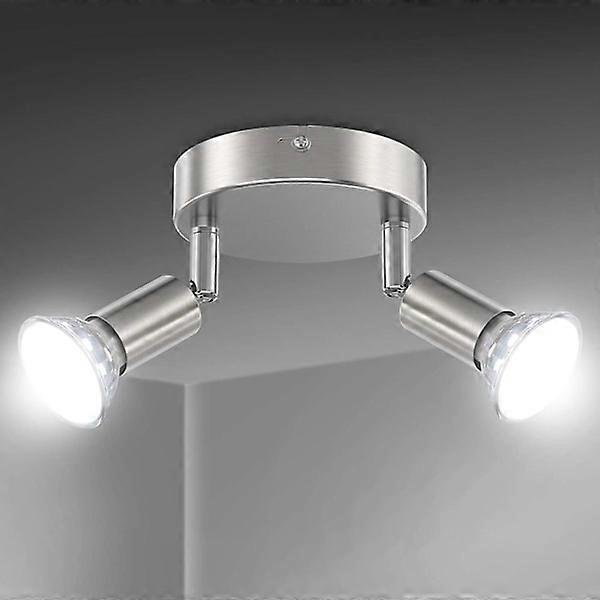 Drehbare LED-Deckenleuchte, 2-fach runder LED-Deckenstrahler