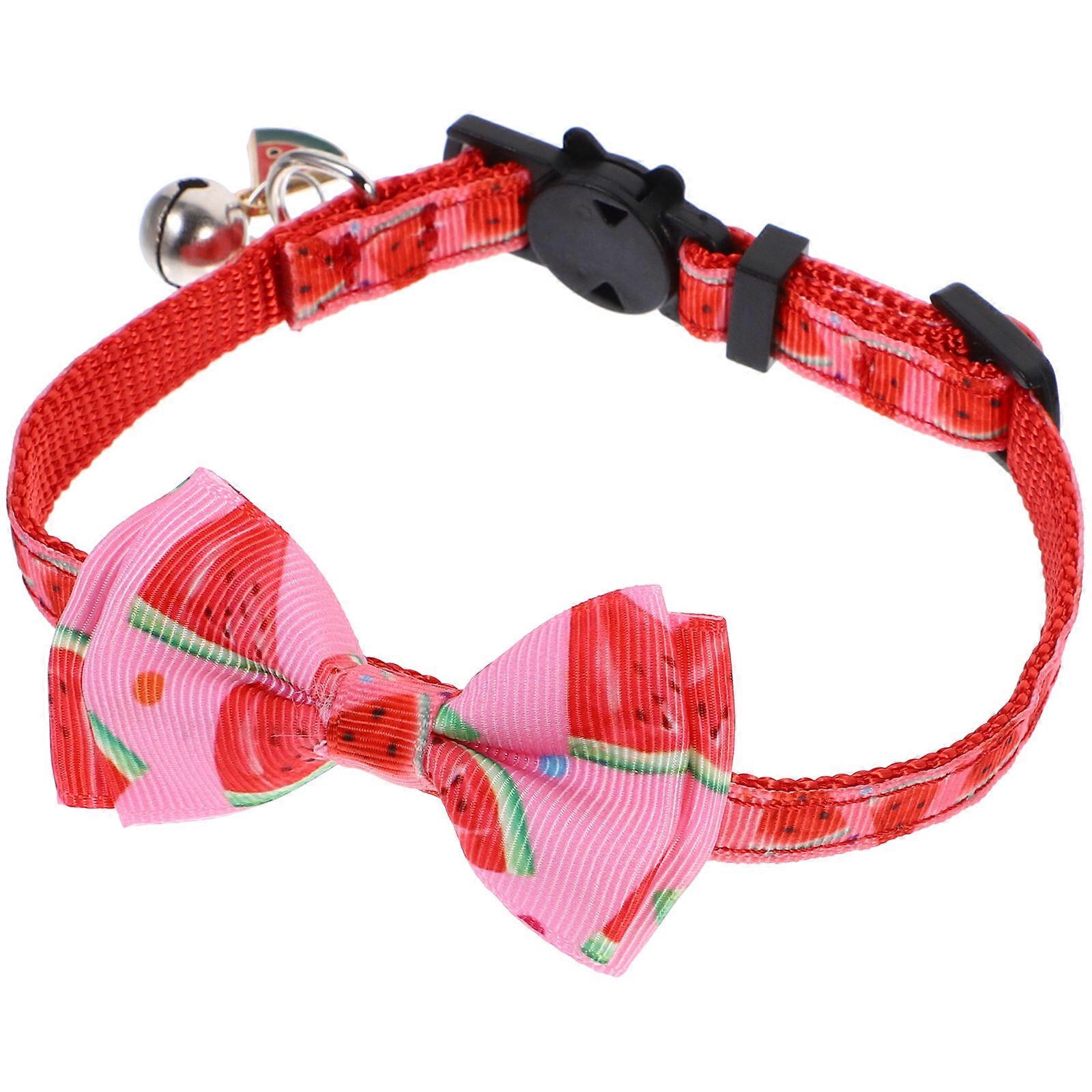 Pet Collars For Cats And Kittens D-ring For Leash Connection 1Set