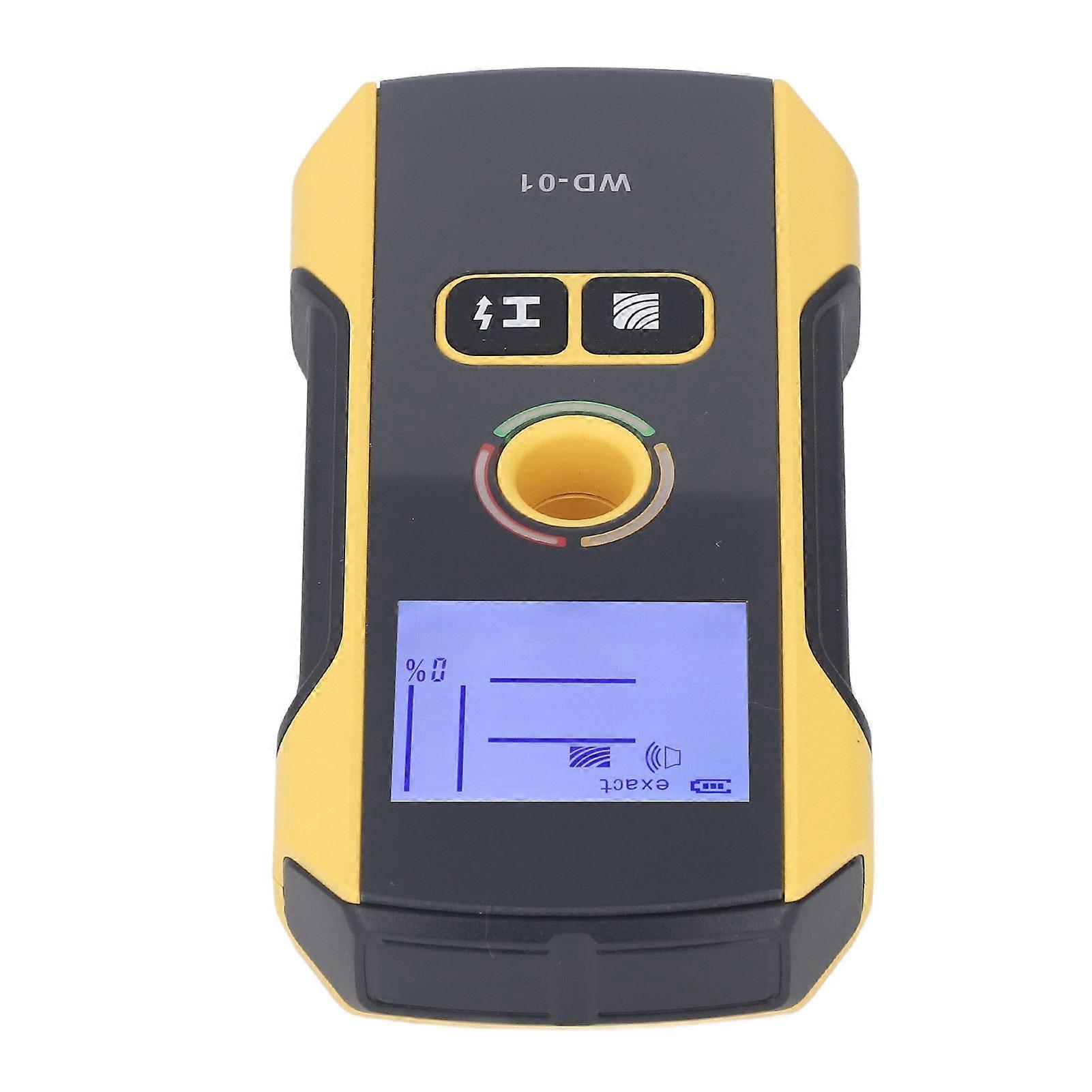 Stud Finder Wall Scanner 6 in 1 Wood Metal Detector LCD Display Rechargeable Audio Alarm 