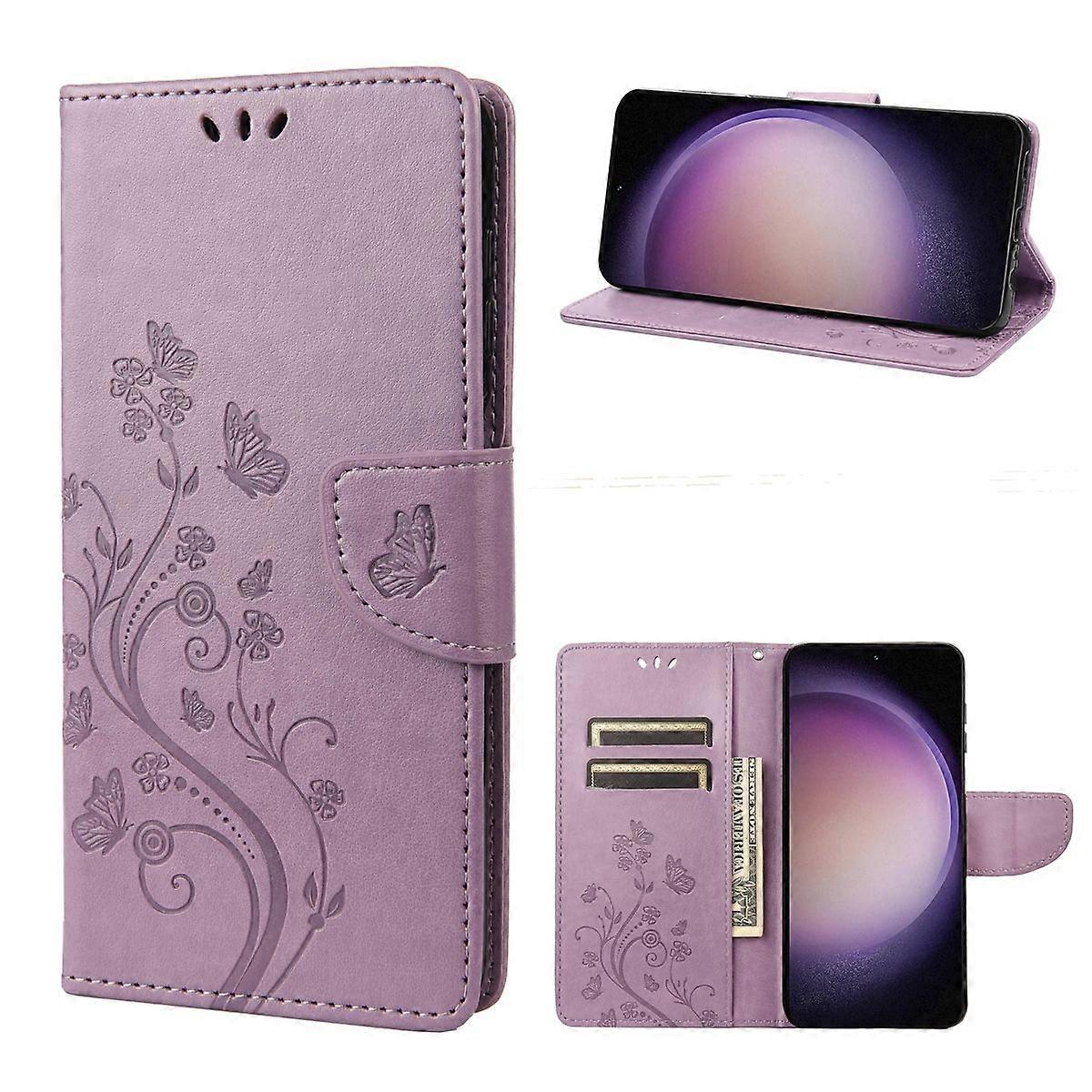 Butterfly Pattern PU Case For Samsung Galaxy S23+ 5G