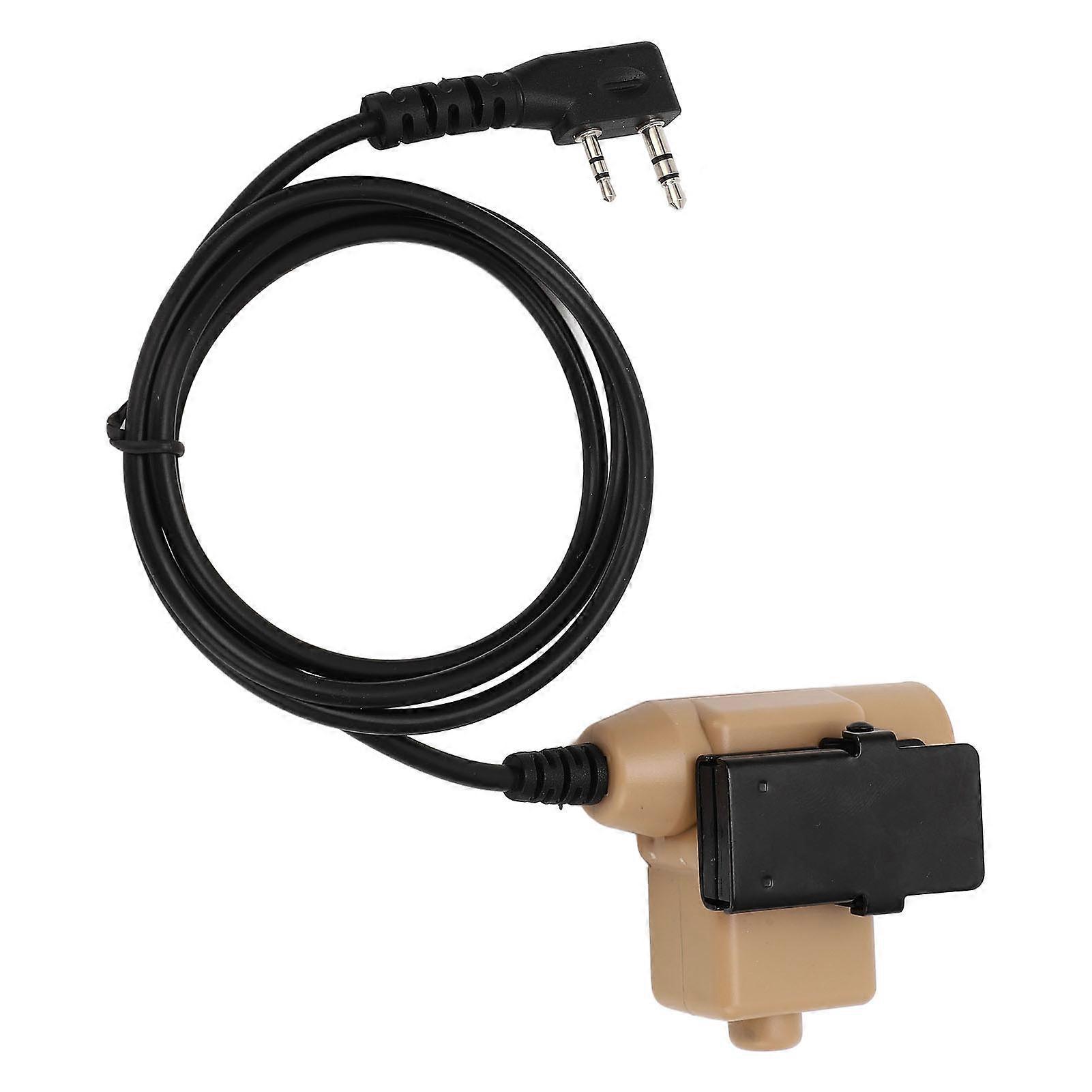 for U94 PTT Two Way Audio Cable Adapter Compact Portable Replacement for Baofeng UV 82 UV5R UV5RE UV5RA UV6R BF888S 