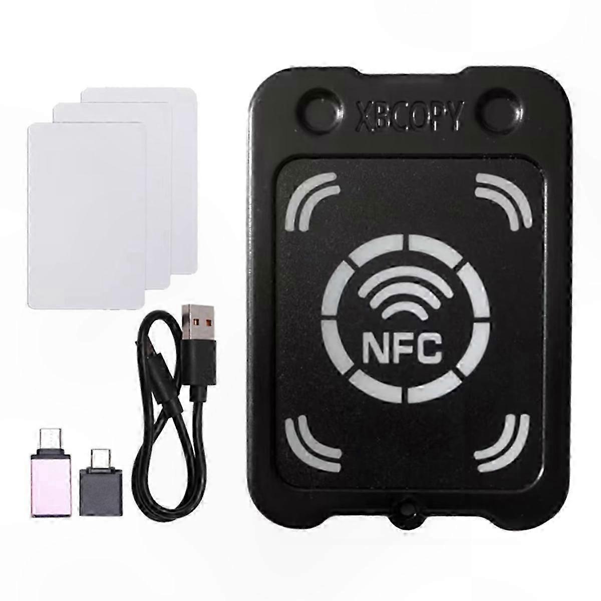 NFC RFID Chip Card Reader with 3x UID Cards and Encryption Key Support