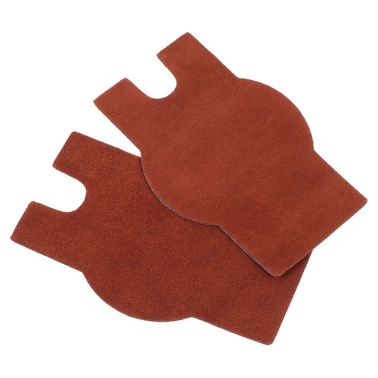 Liuqin Anti-skid Cushion 2 Pcs Cowhide Mats For Musicians Playing Erhu Pipa Instruments With Increased Friction And Anti-slip Design