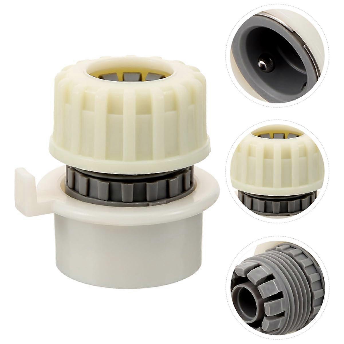 2 pieces hose adapter for washing machines, quick connection for garden hoses and faucets, leakproof and durable for households and hotels.