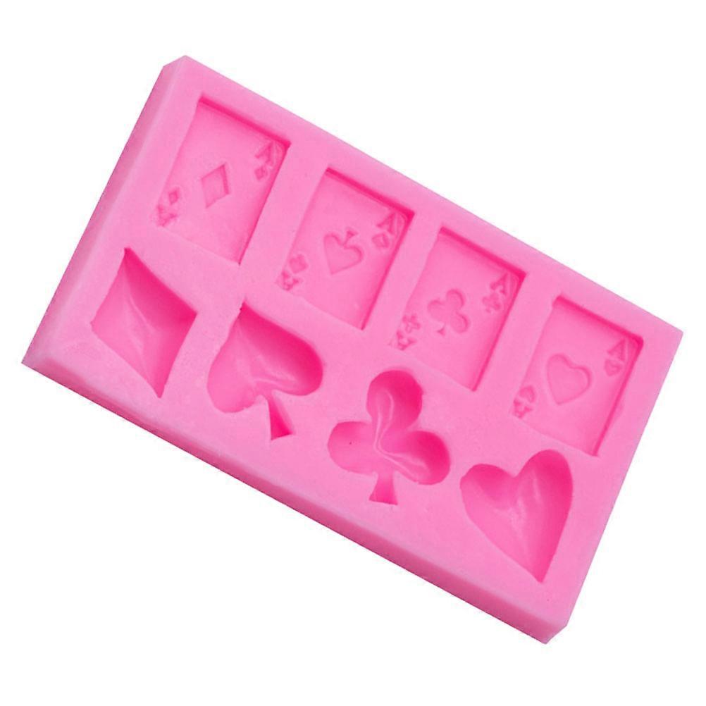 Silicone Baking Mold for Poker Shaped Chocolates, Jellies, Muffins, and Ice – Unique Party Treats for Enhanced Baking Fun