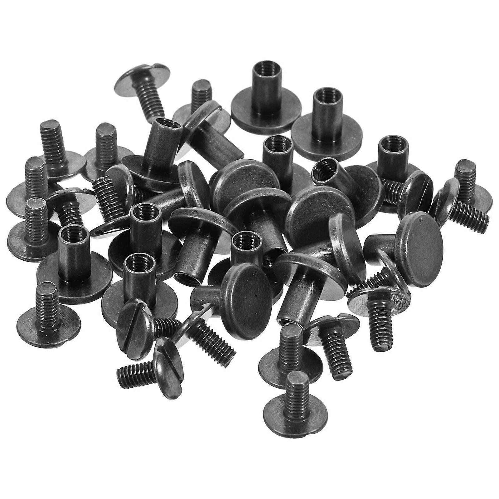 20pcs Metal Round Rivets for DIY Crafts, Vintage Punk Spikes for Shoes, Bags, Jackets & Accessories – Durable & Easy Installation Design for Fashion