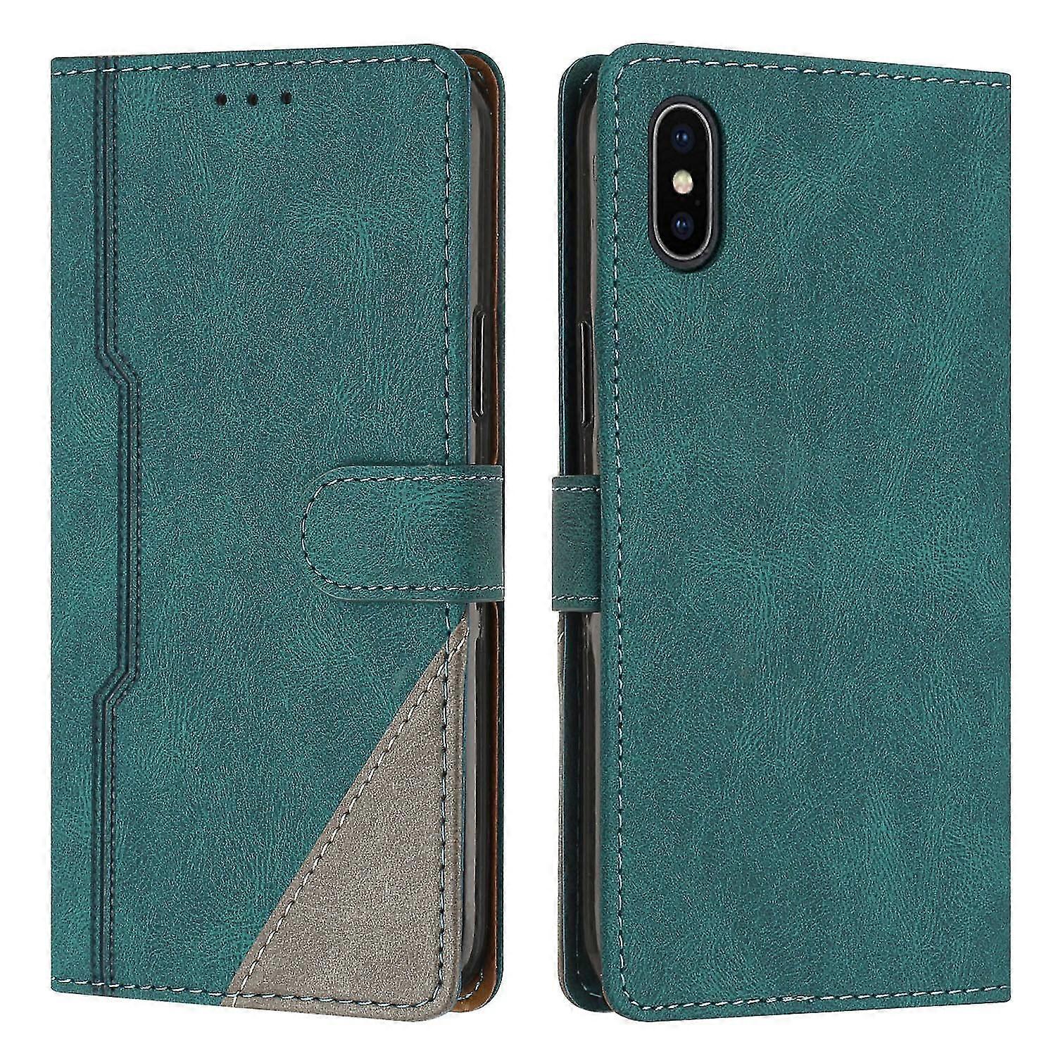 Leather Magnetic Clasp Case with Flip Wallet Stand Function Cover for