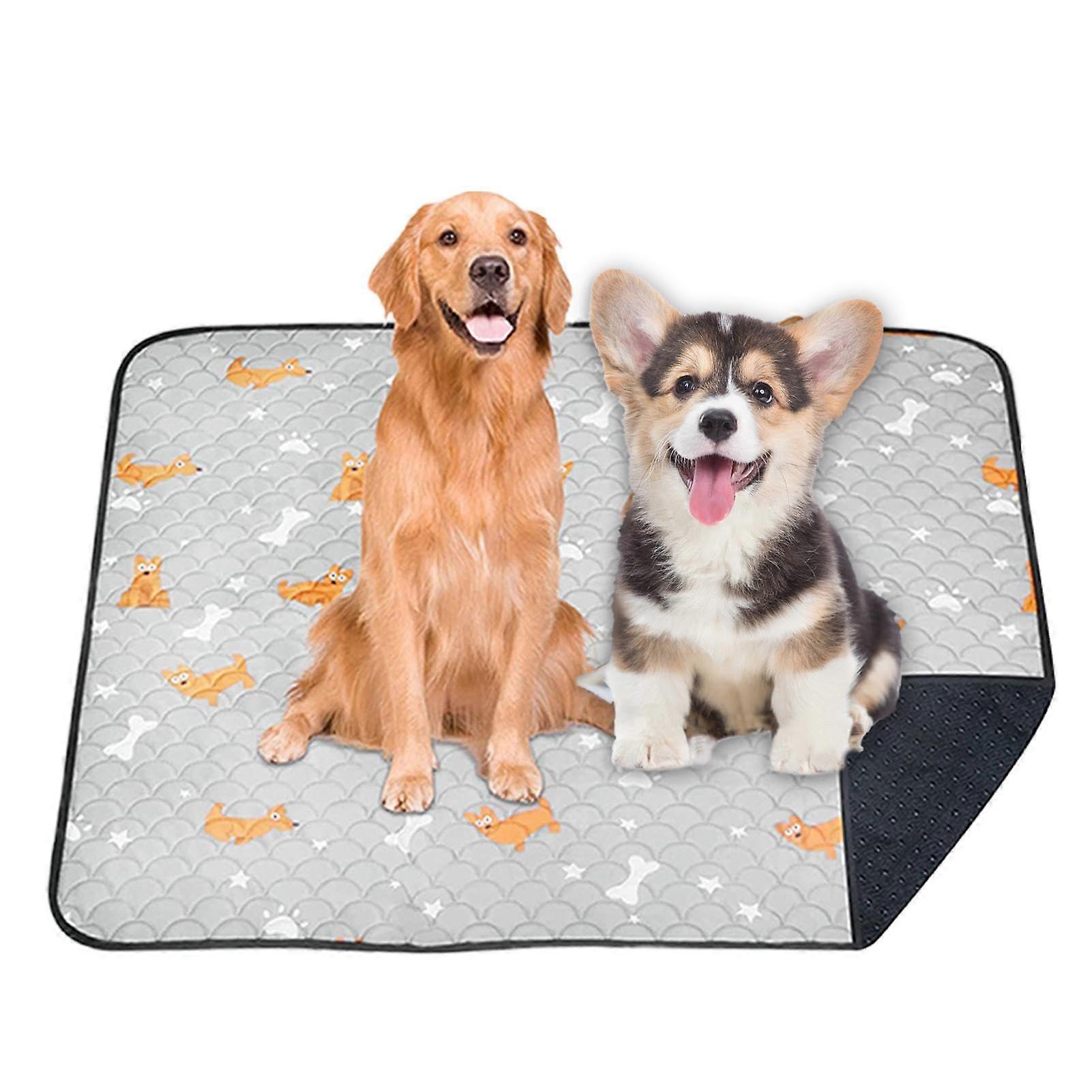 Reusable Washable Bed Pads, Waterproof Mattress Protector for Kids, Adults, Seniors, and Pets, Available in Light Colors S M