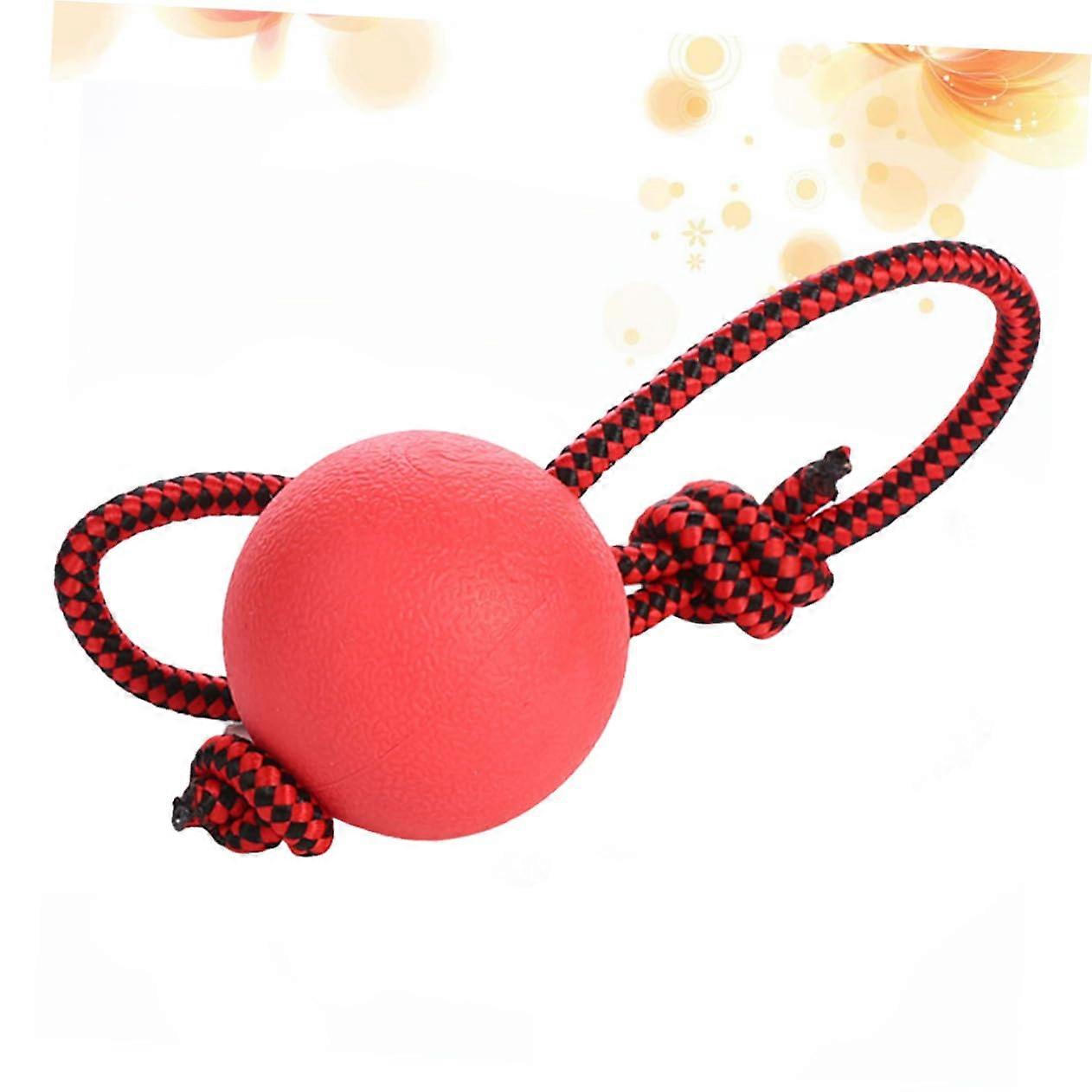 Creative Chew Toy for Dogs  
Rubber Ball with Rope  
Durable and Elastic for Dental Care and Stress Relief  
Diameter: Random Color  
Random Color