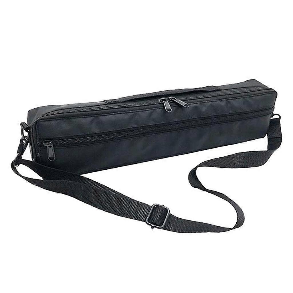 Portable 17 Hole Flute Case Shoulder Bag Black for 17 Hole Flute Accessories