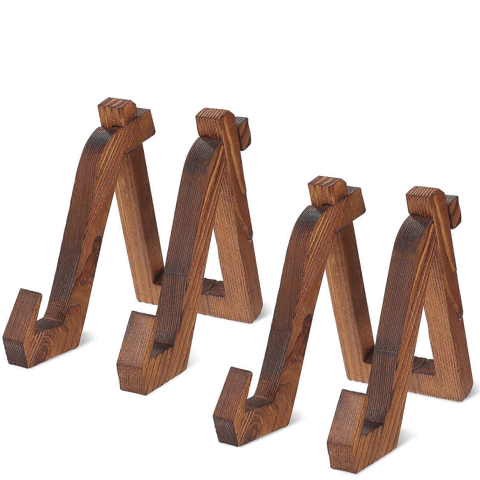2pcs Display Stands for Plates & Albums, Vintage Menu Holders, Elegant Multi Functional Storage for Home & Restaurant Decor