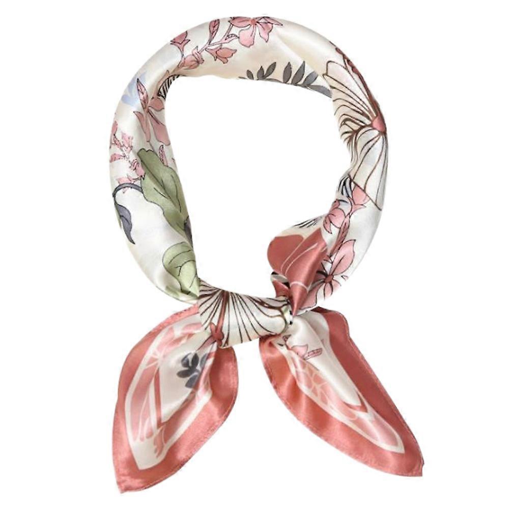 Square Silk Scarf For Women Fashion Small Square Accessory Assorted Color Headband 1Pc